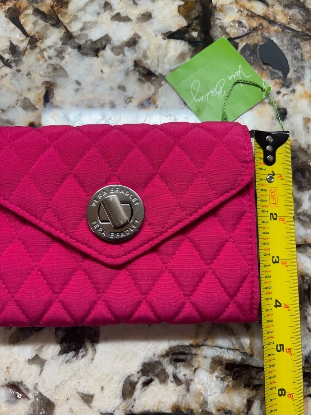 Vera Bradley compact quilted